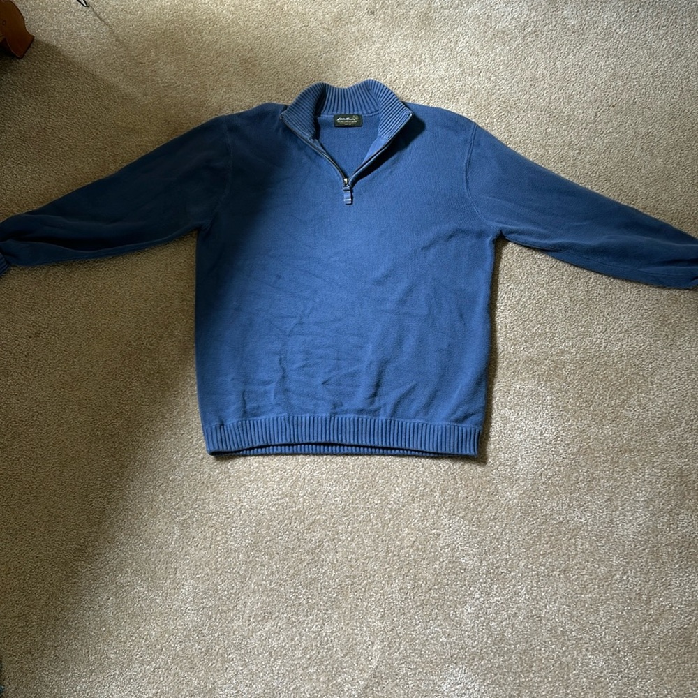 Eddie Bauer blue sweater XL
